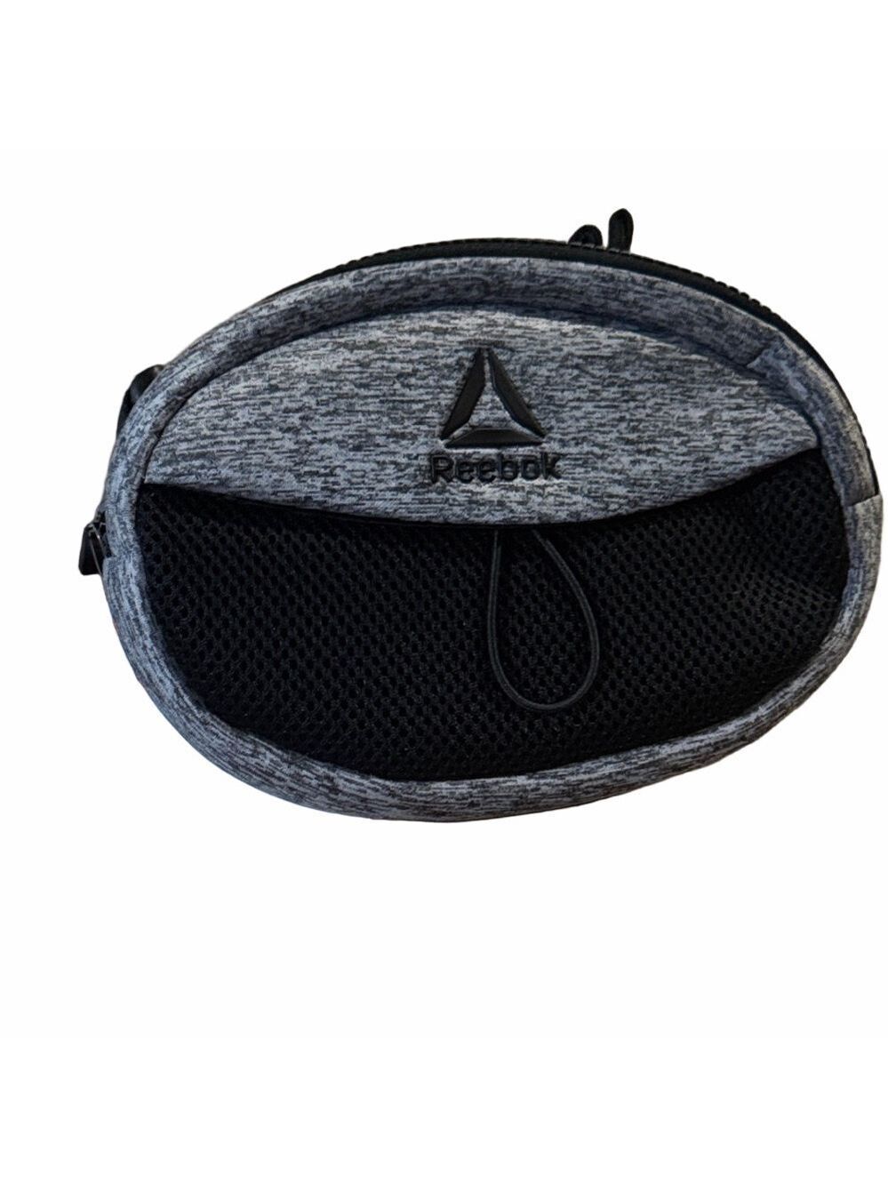Reebok Black Gray Crossbody Belt Bag NWT